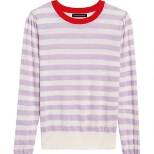 Banana Republic striped merino wool sweater.